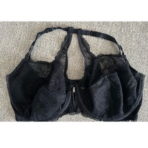 Cacique Halter Lightly Lined Balconette Bra with Lace